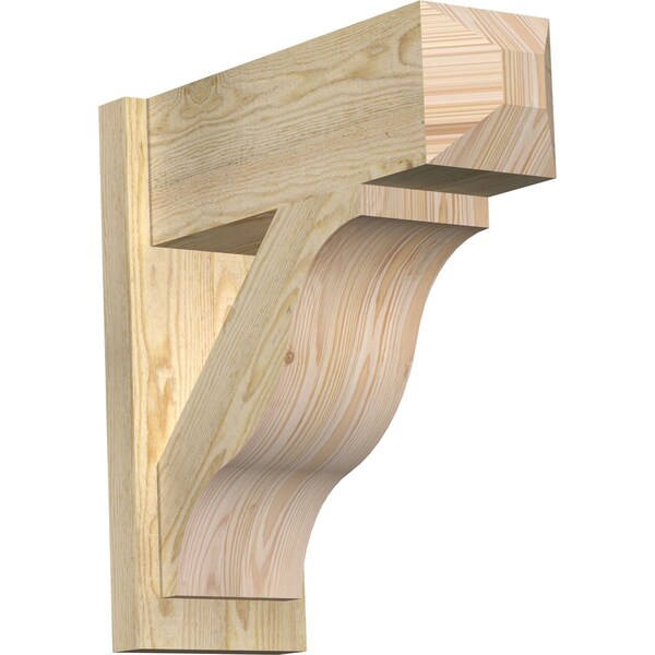 Ekena Millwork Funston Rough Sawn Craftsman Outlooker, Douglas Fir, 8"W x 22"D x 22"H OUT08X22X22FST04RDF - main